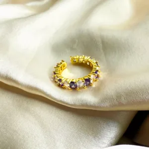 Amethyst Sparkle Eternity Band