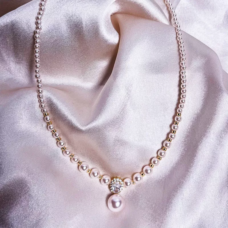 Blush Babe Pearl Necklace Online