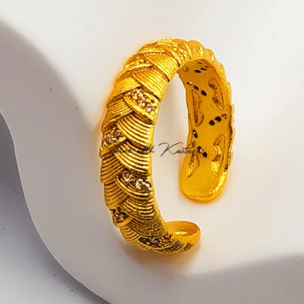 Buy-Honey-Gold-Weave-Ring-Online