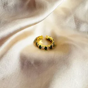 Emerald Sparkle Eternity Band