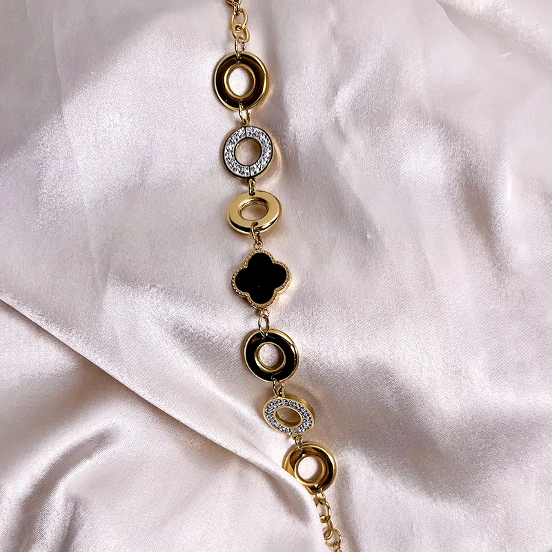 Fleur Icon Gold Link Bracelet