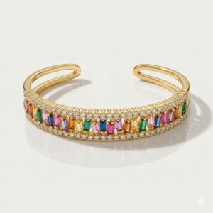 Emerald Sparkle Eternity Band