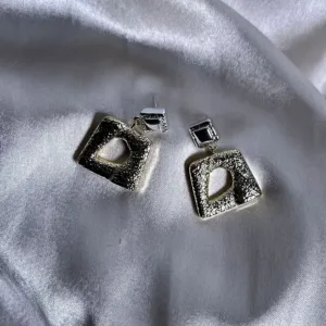 Golden Hammered Earrings