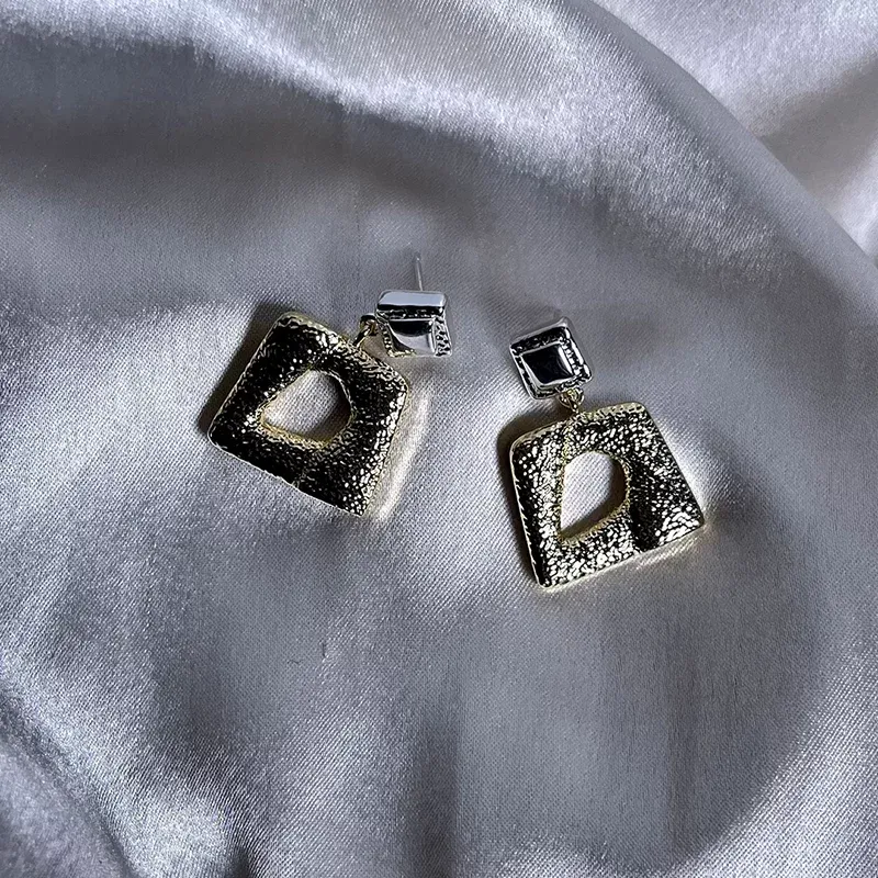 Golden Hammered Earrings