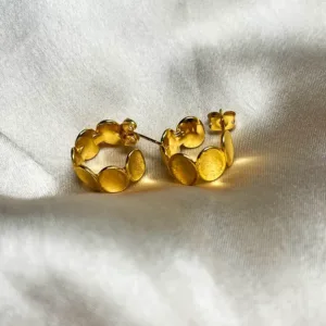 Honey Gold Huggie Earrings