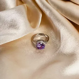 Icy Amethyst Ring