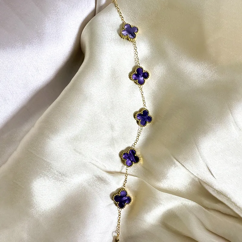 Royal Amethyst Fleur Bracelet