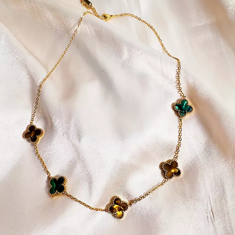 Royal Emerald x Chocolat Fleur Necklace