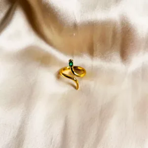 Serpent  Ring Emerald