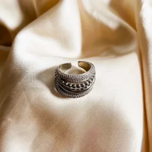 Silver Regal Layered Ring