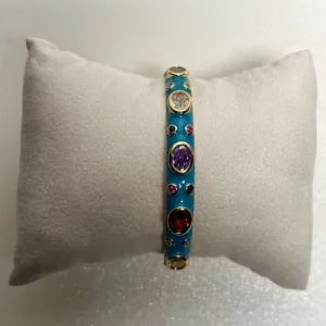 Teal Bauble Gem Bangle