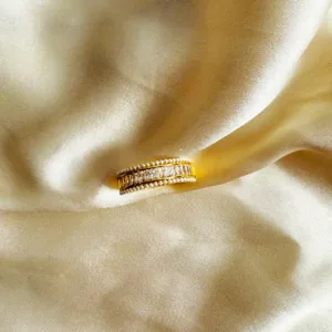 Tease Pearl Baguette Ring