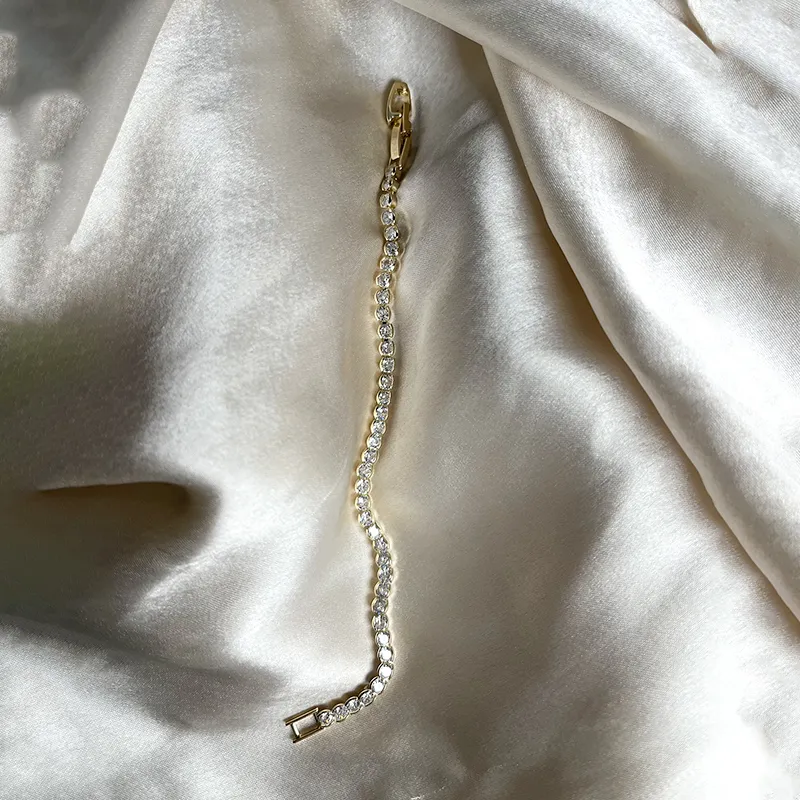 Tennis Bracelet, Dual Tone